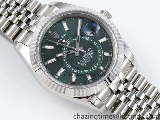 0512 UrbanStyle Sky-Dweller 326934 904L SS ZF 1:1 Best Edition Green Dial on SS Jubilee Bracelet A 1486